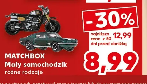 Mały samochodzik Matchbox promocja w Kaufland