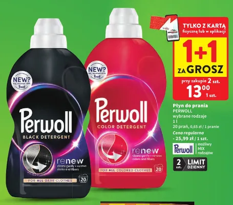 Płyn do prania Perwoll Renew Black promocja w Intermarche
