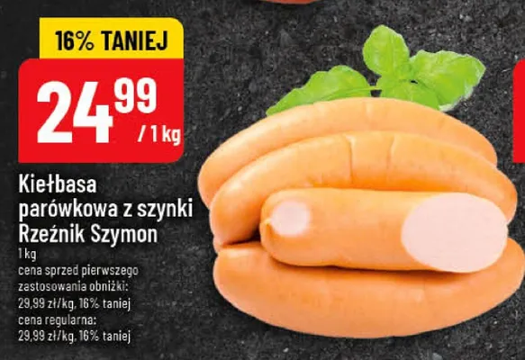 Kiełbasa parówkowa z szynk promocja w POLOmarket