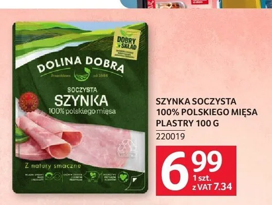 Szynka soczysta Dolina Dobra plastry promocja w Selgros