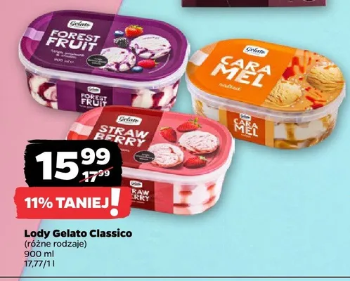 Lody Gelato Classico Cara Mel promocja w Netto
