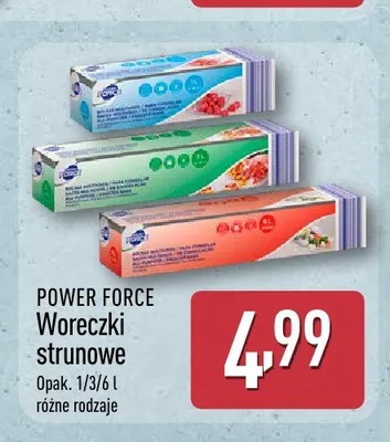 Woreczki strunowe POWER FORCE promocja w Aldi