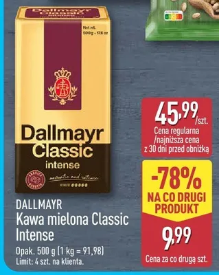 Kawa mielona Classic Intense promocja w Aldi