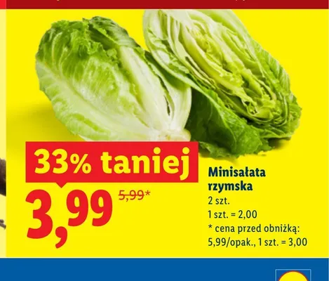 Minisałata rzymska promocja w Lidl