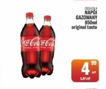 Napój gazowany Coca Cola original taste promocja w Tomi Markt