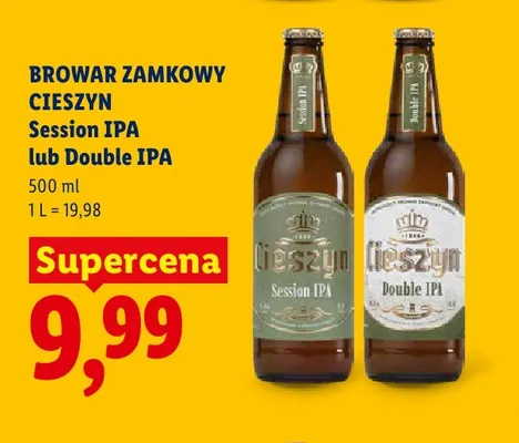 Piwo Browar Zamkowy Cieszyn Session IPA promocja w Lidl