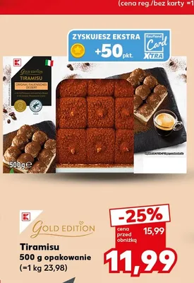 Tiramisu Gold Edition promocja w Kaufland