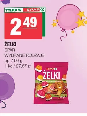 Żelki owocowe SPAR promocja w SPAR