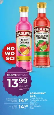 Likier Absolwent Truskawka Limonka promocja w Duży Ben