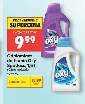 Odplamiacz do tkanin Oxy Spotless promocja w Biedronka