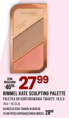 Paletka do konturowania twarzy Kate Sculpting Palette promocja w Drogerie Natura