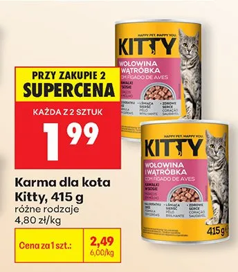 Karma dla kota różne rodzaje promocja w Biedronka