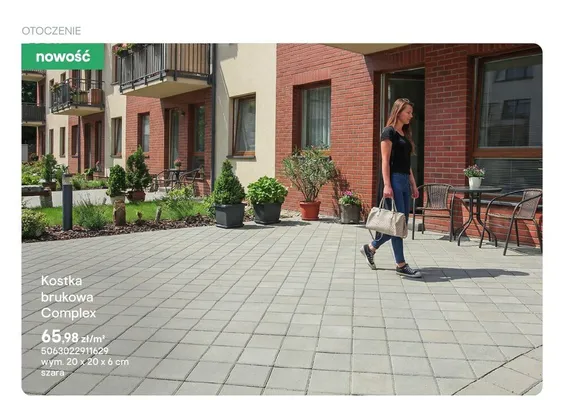 Kostka brukowa Complex szara promocja w Castorama
