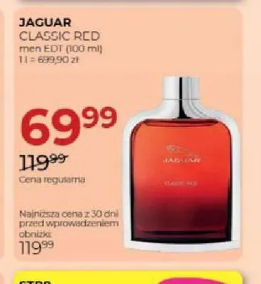 Woda toaletowa Jaguar Classic Red promocja w Drogerie Jawa