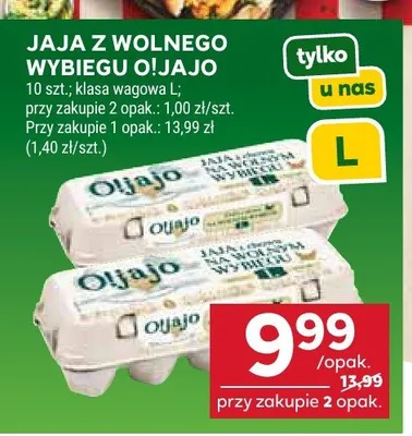 Jaja z wolnego wybiegu O!Jajo promocja w Stokrotka