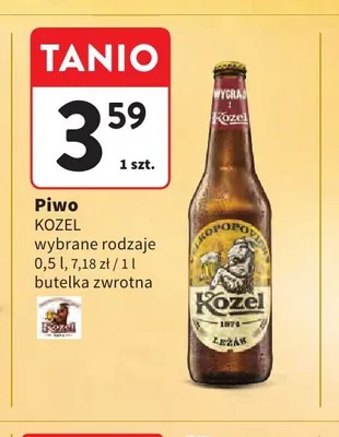 Piwo Kozel promocja w Intermarche