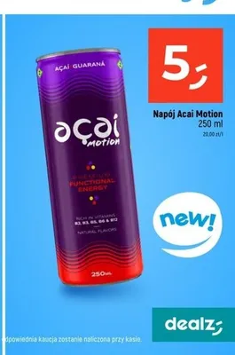 Napój energetyczny Acai Motion promocja w Dealz