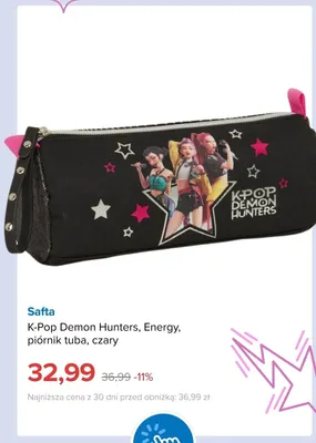 Piórnik tuba K-Pop Demon Hunters Energy czary Safta promocja w Smyk