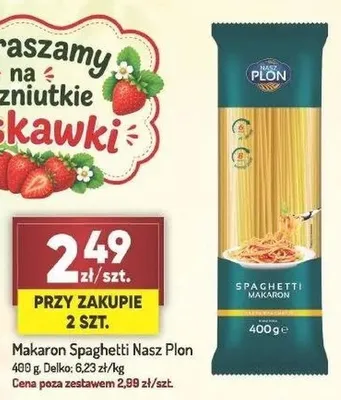 Makaron Spaghetti Nasz Plon promocja w Avita