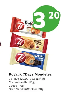 Rogalik Cocoa 110 g 7Days Mondelez promocja w Limonka
