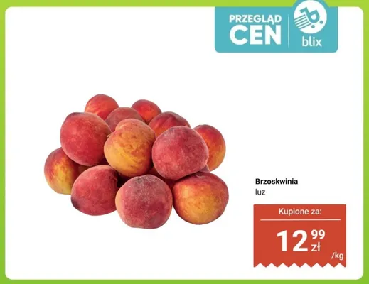 Brzoskwinia luz promocja w Dino