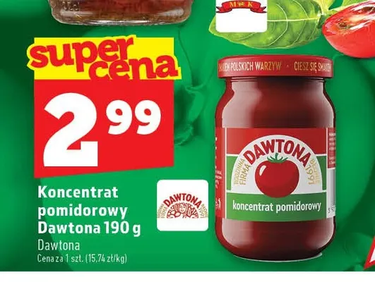 Koncentrat pomidorowy Dawtona promocja w TOPAZ