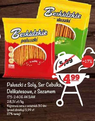 Paluszki Delikatesowe Beskidzkie promocja w Arhelan