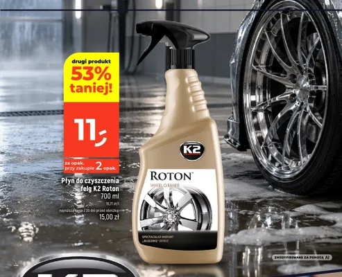 Płyn do czyszczenia felg K2 Roton promocja w Dealz