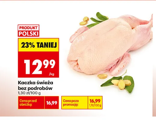 Kaczka świeża bez podrobów promocja w Biedronka