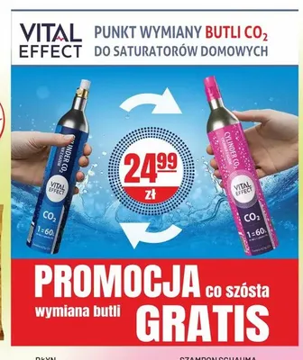 Butla CO2 Vital Effect wymiana promocja w Sedal
