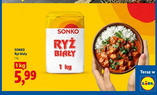 Ryż biały Sonko promocja w Lidl