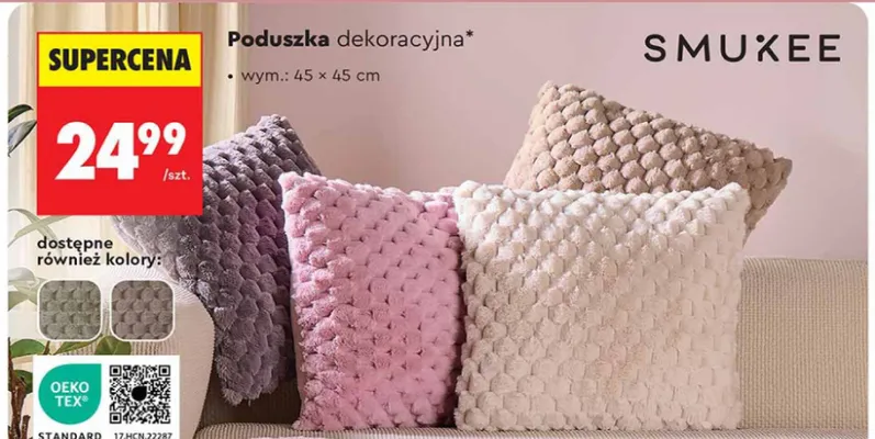 Poduszka dekoracyjna promocja w Biedronka