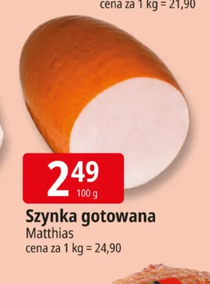 Szynka gotowana Matthias promocja w Leclerc