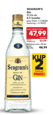 Gin Seagram's Distilled Dry promocja w Kaufland