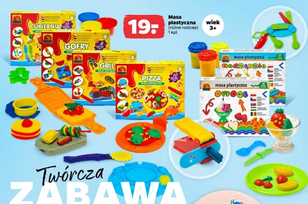 Masa plastyczna Narzędzia promocja w Netto