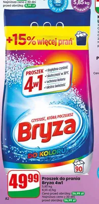 Proszek do prania Bryza 4w1 do koloru promocja w Dino