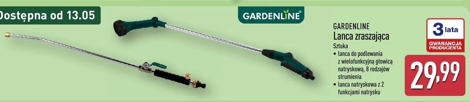 Lanca zraszająca promocja w Aldi