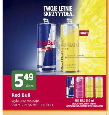 Napój energetyczny Red Bull promocja w Marketvita