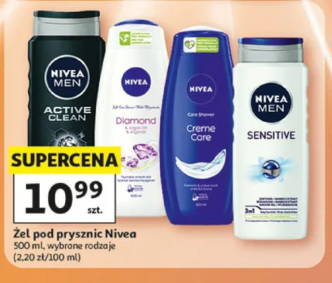 Żel pod prysznic Nivea Diamond promocja w Auchan