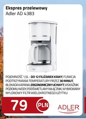 Ekspres przelewowy Adler Ad 4383 promocja w kakto.pl