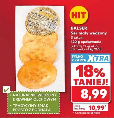 Ser mały wędzony promocja w Kaufland