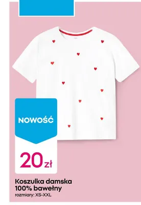 Koszulka damska 100% bawełny promocja w Pepco