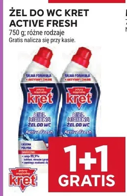 Żel do WC Kret Active Fresh promocja w Stokrotka
