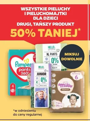 Pieluchomajtki Pampers Pants promocja w Netto