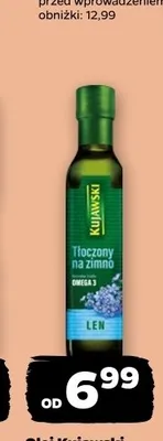 Olej z ostropestu tłoczony na zimno Kujawski promocja w Netto