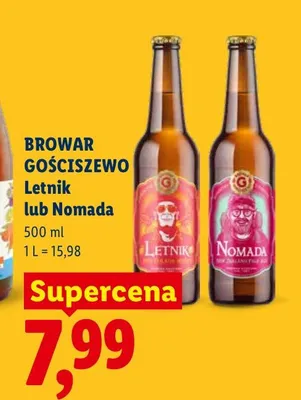 Piwo Browar Gościszewo Nomada promocja w Lidl
