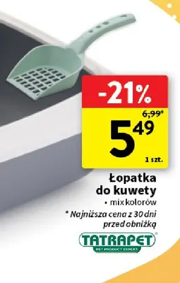 Łopatka do kuwety Tatrapet promocja w Intermarche