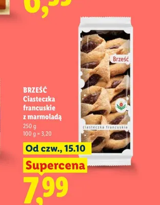 Ciasteczka francuskie z marmoladą Brześć promocja w Lidl