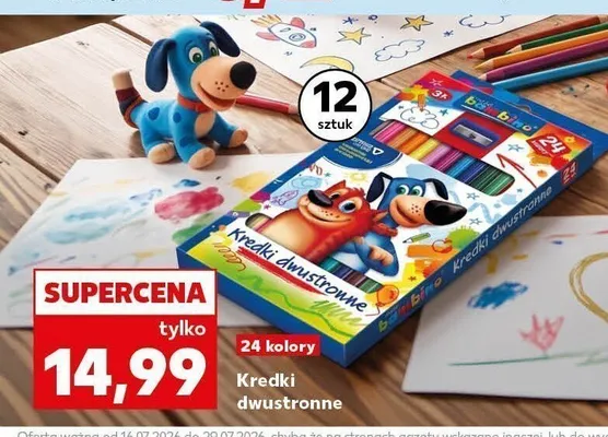 Kredki dwustronne Bambino promocja w Kaufland