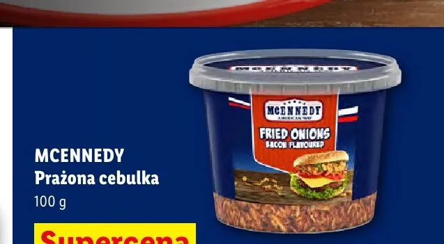 Prażona cebulka Mcennedy o smaku bekonu promocja w Lidl
